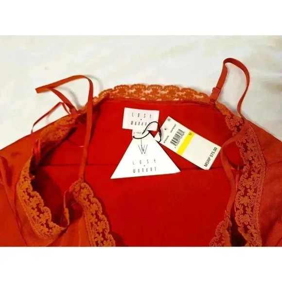 LOST &‎ WANDER Orange Grapefruit Camisole Top Size Medium NWT MSRP $75 - Picture 5 of 5